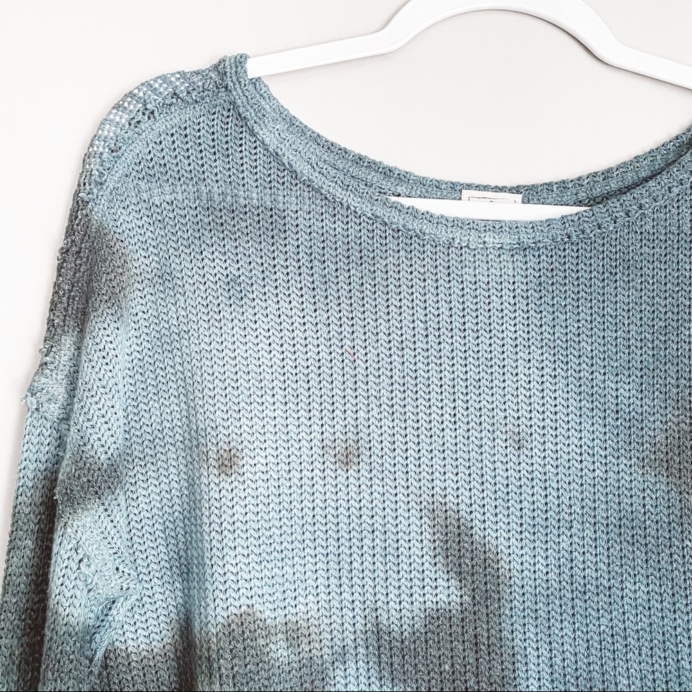 Free People Long Sleeve Crew Neck Knit Sweater S - Picture 2 of 5